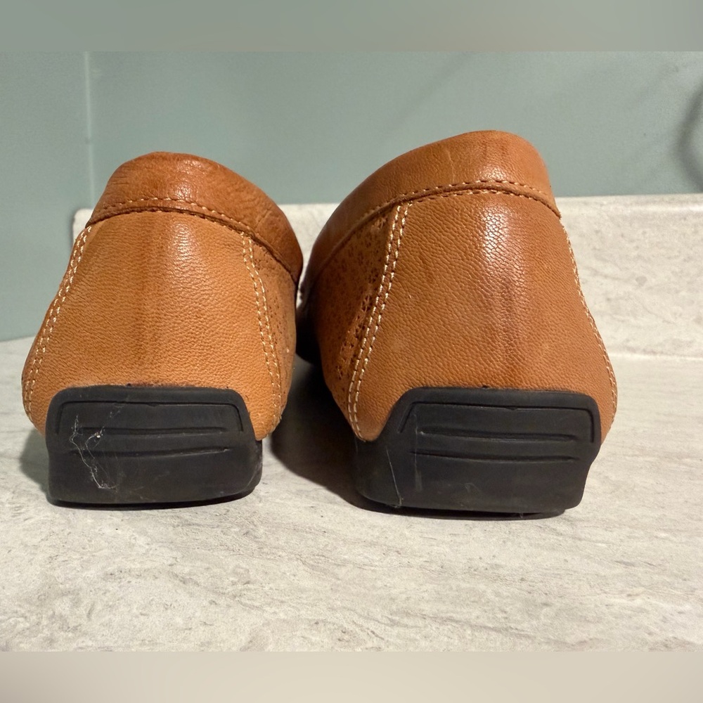Women’s Brown Leather Loafers size 9.5 - Picture 7 of 9